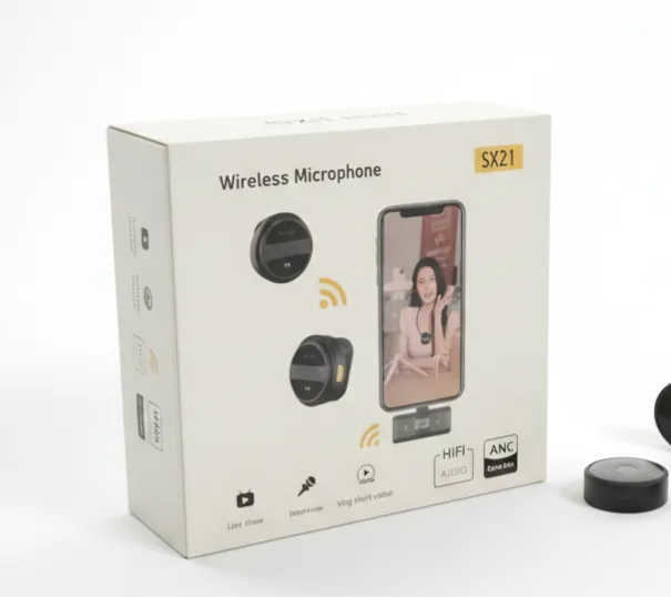 Micrófono de Solapa Dual SX21 Negro